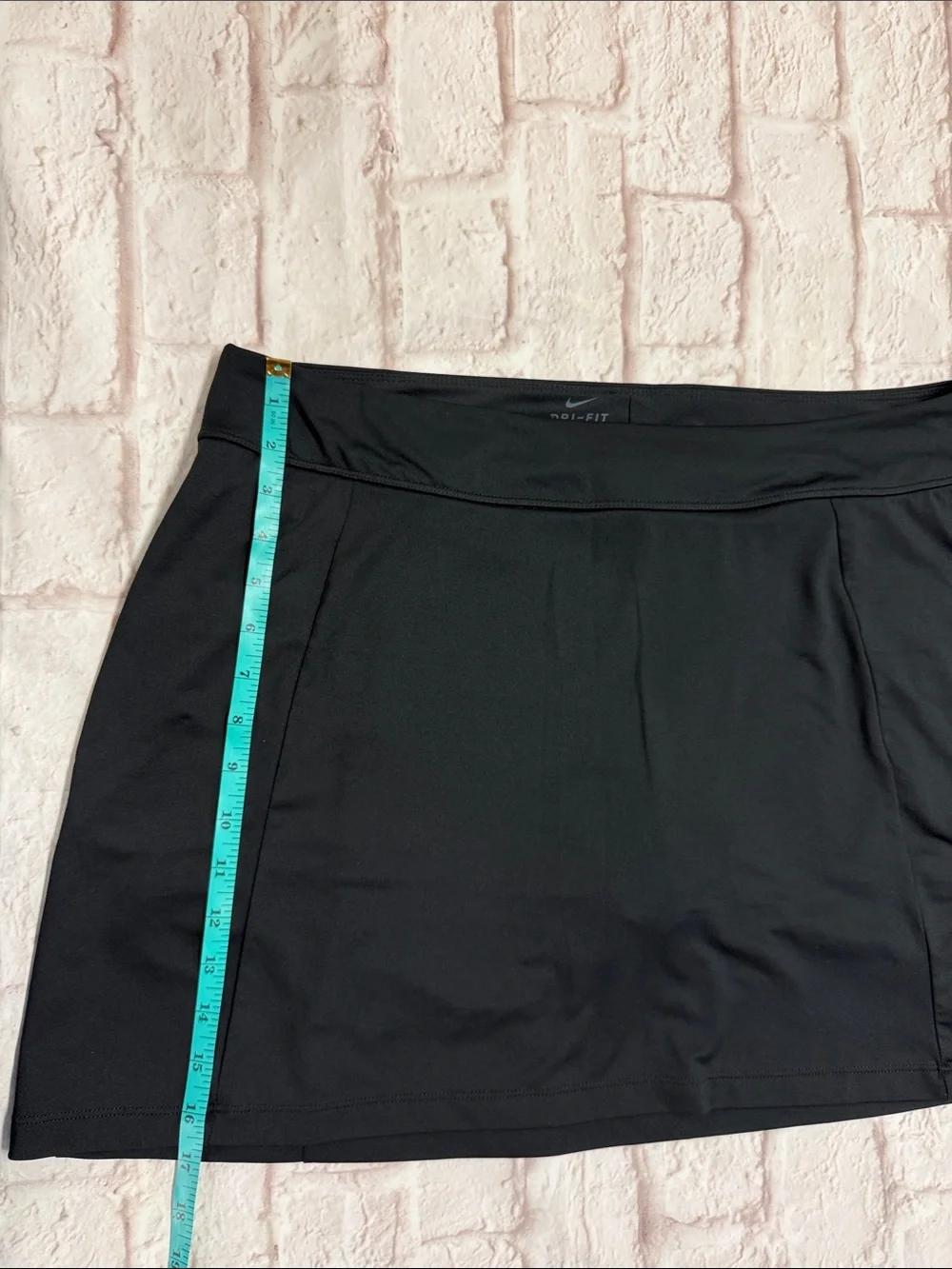 Nike Black Women's Athletic Skort with Silver Swoosh